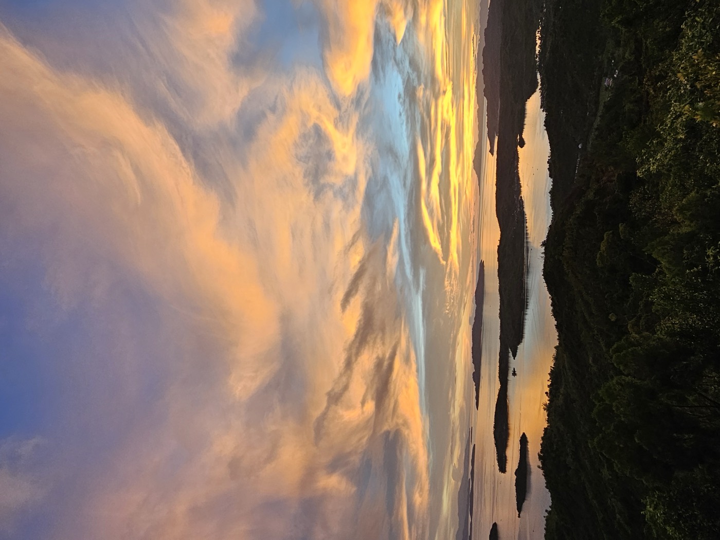 Sunset over the Dinagat Islands from Laaganan
